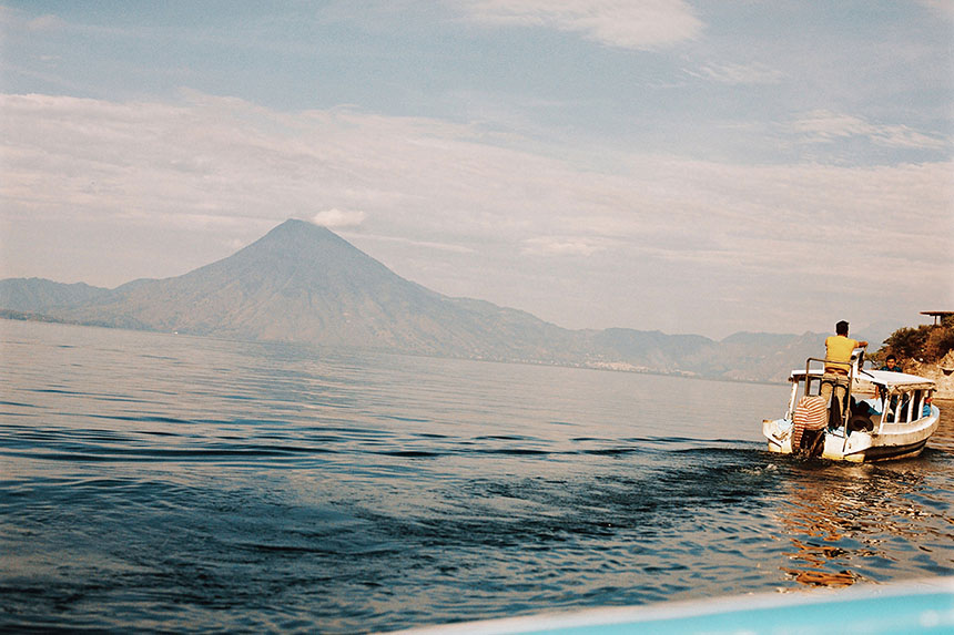 Boat on Lake Atitlan, Guatemala