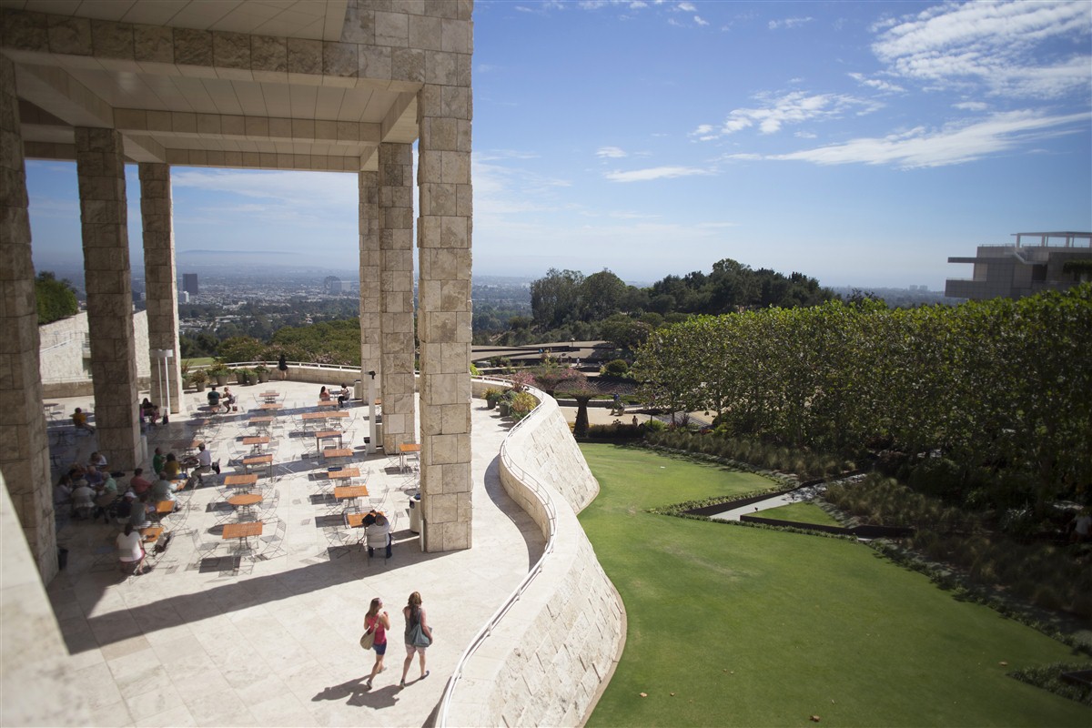 The terrace at the Getty Centre