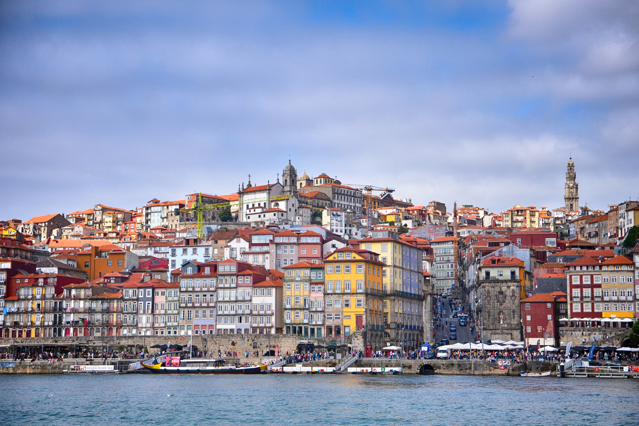 View of Porto old town from the water