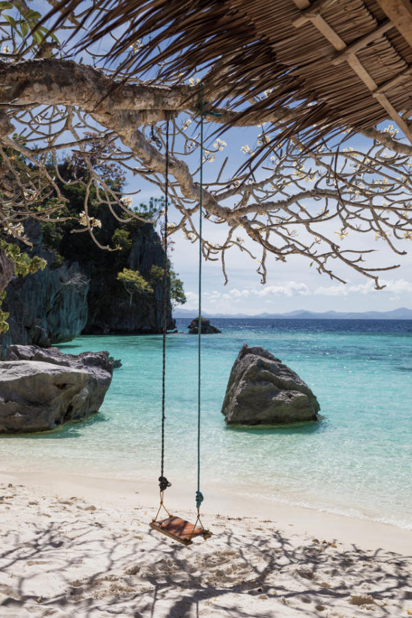 Swing, beach, Coron