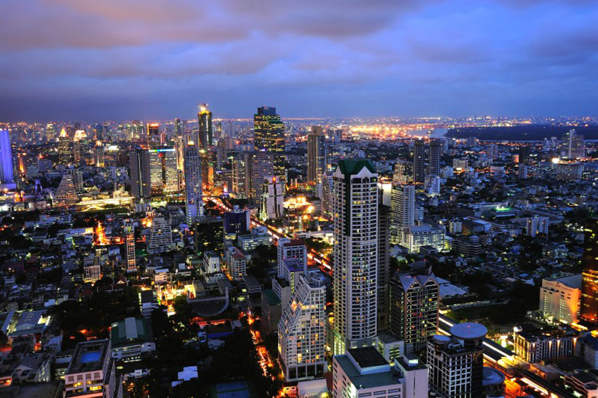 Bangkok, from the rooftops