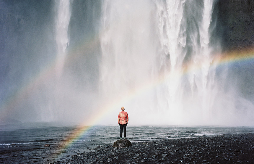 Waterfall in Iceland