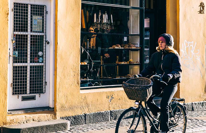 Cyclist in Copenhagen