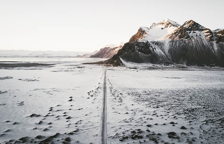 Road through southern Iceland