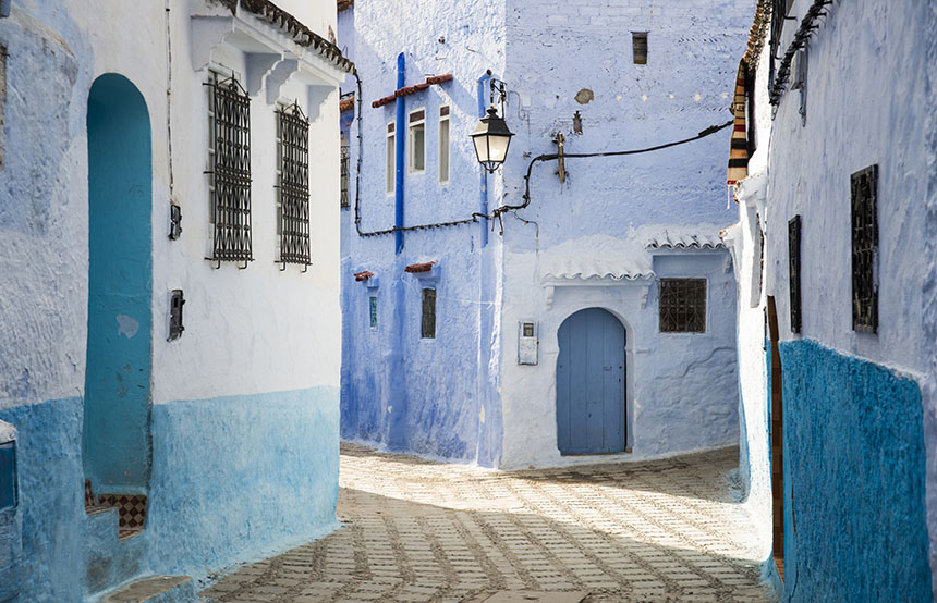 Chefchaouen street, Morocco