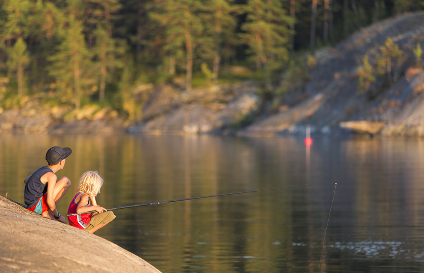 Fishing, Stockholm Archipelago, Sweden