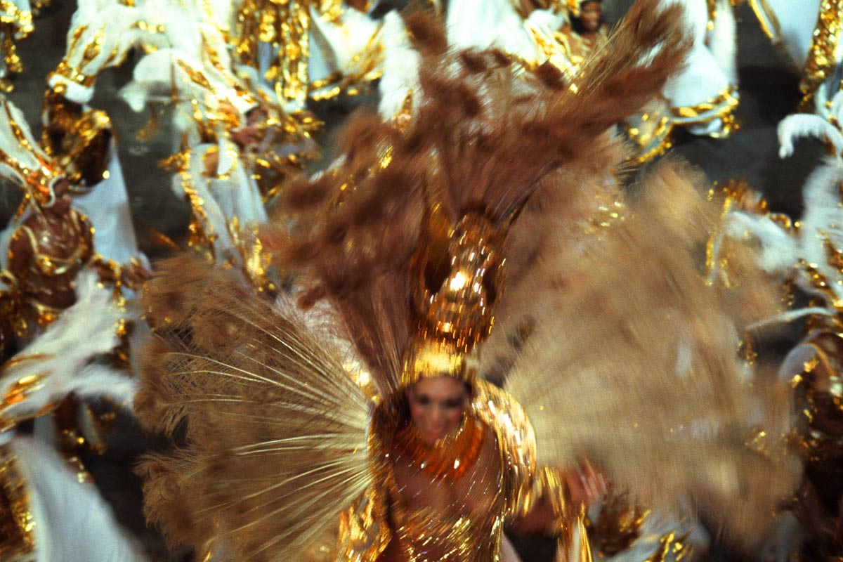 Woman dancing at the Rio Carnival