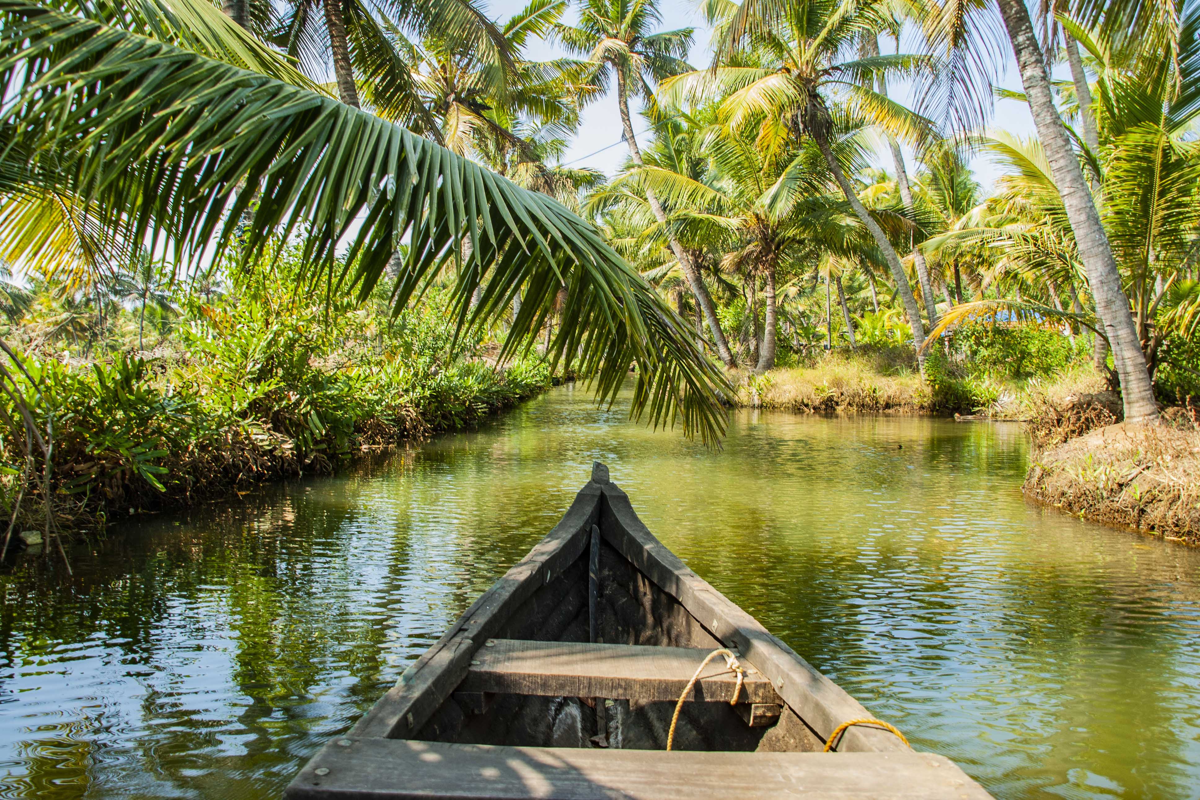 Munroe island in India boat trip