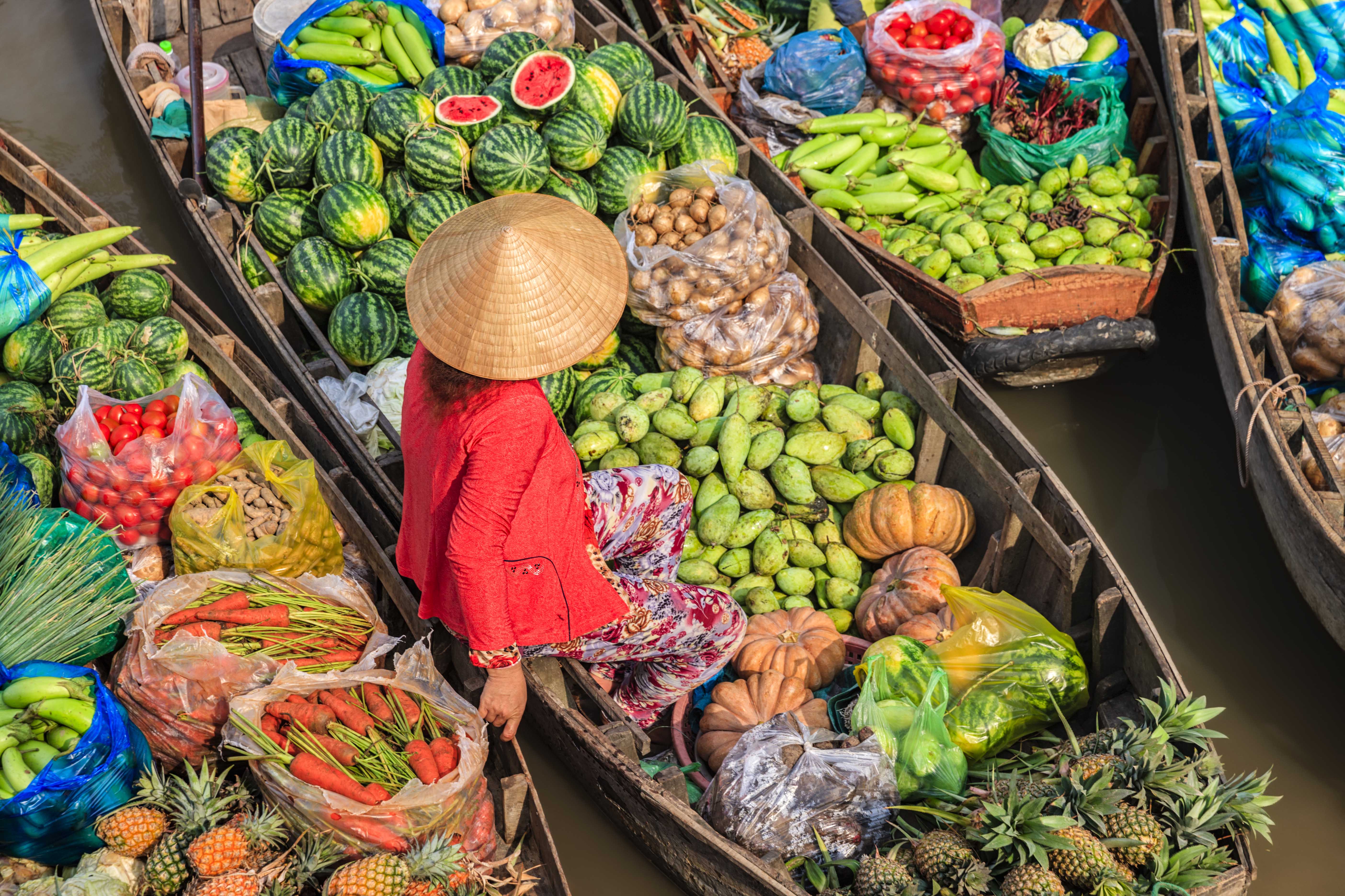 mekong delta floating market