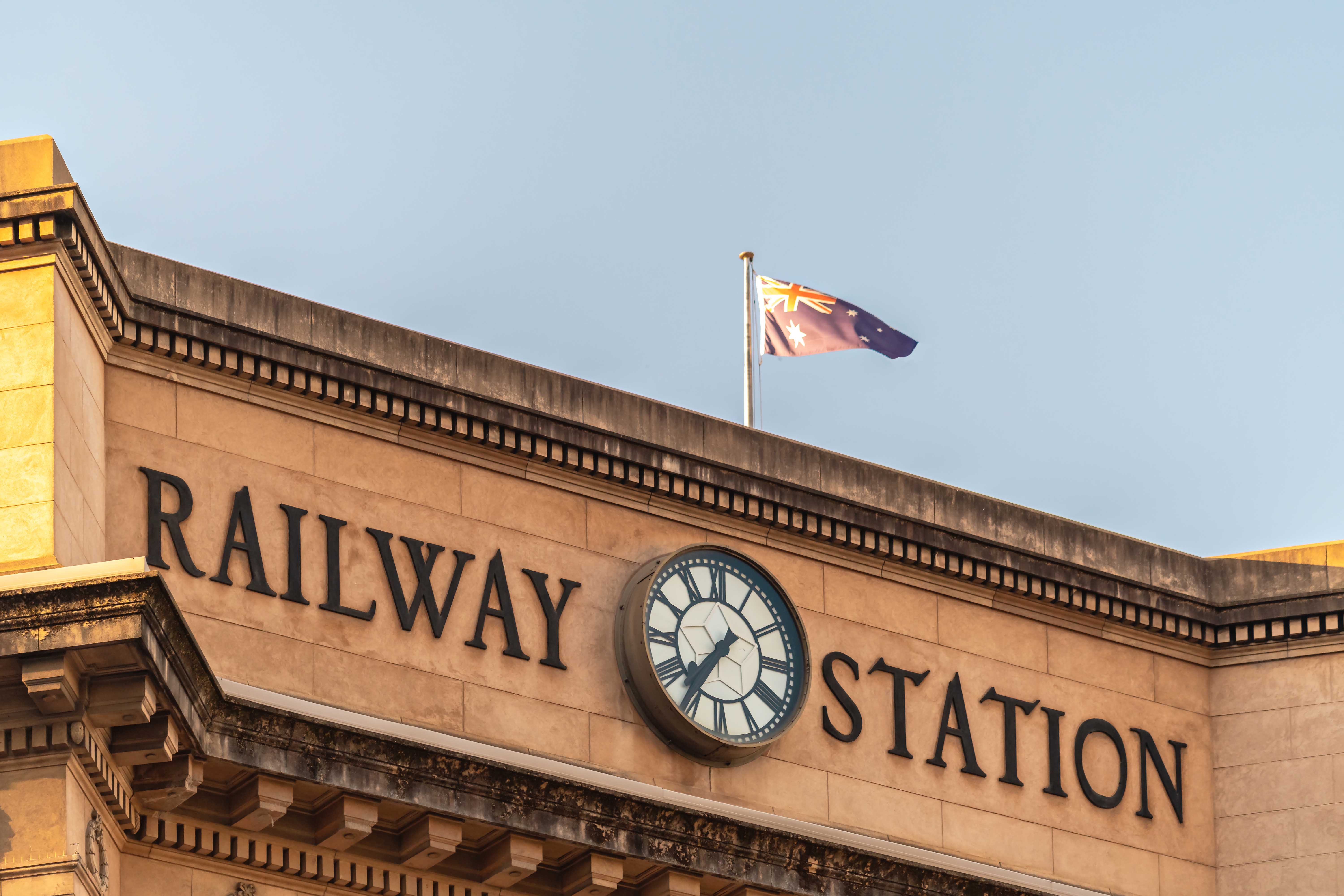 Railway station in Adelaide