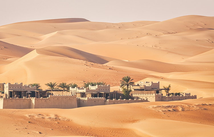 Bedouin settlement in the Empty Quarter, Oman