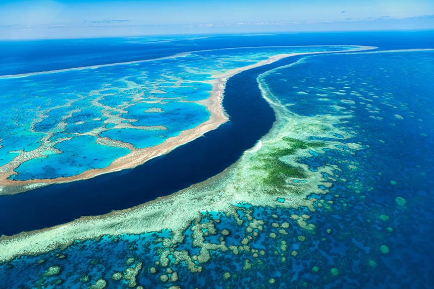 The Great Barrier Reef in Australia