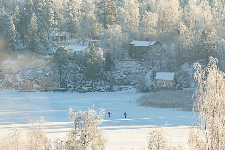 Ice skating in Sweden