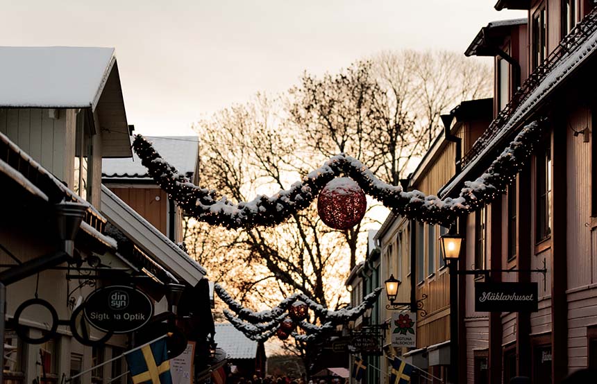 Christmas market in Sweden