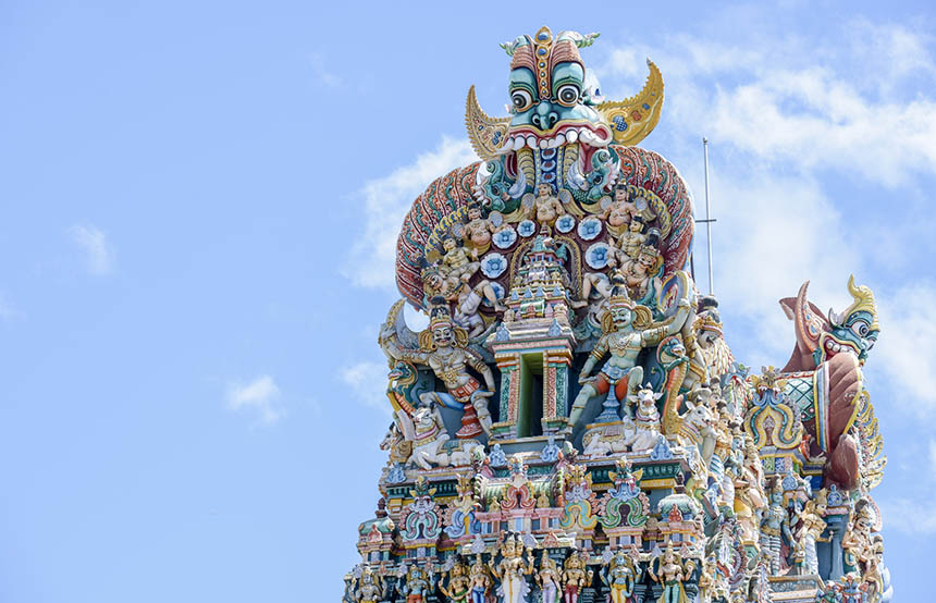 The colourful temple of Madurai