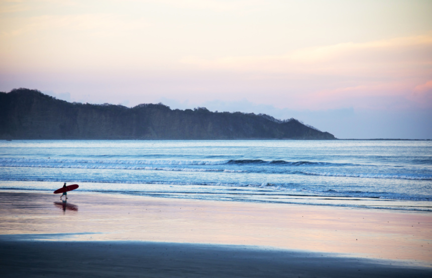 Surfing in Nosara