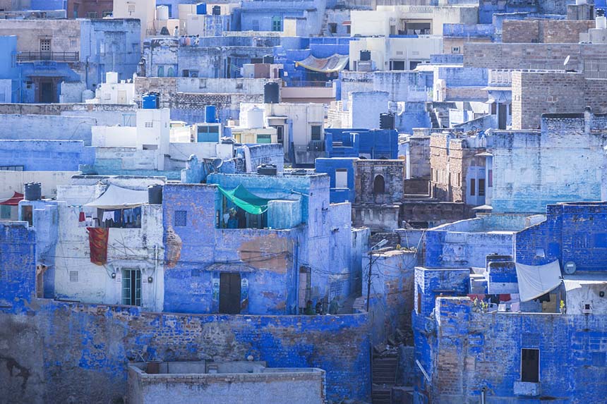 The 'blue city' of Jodhpur, India