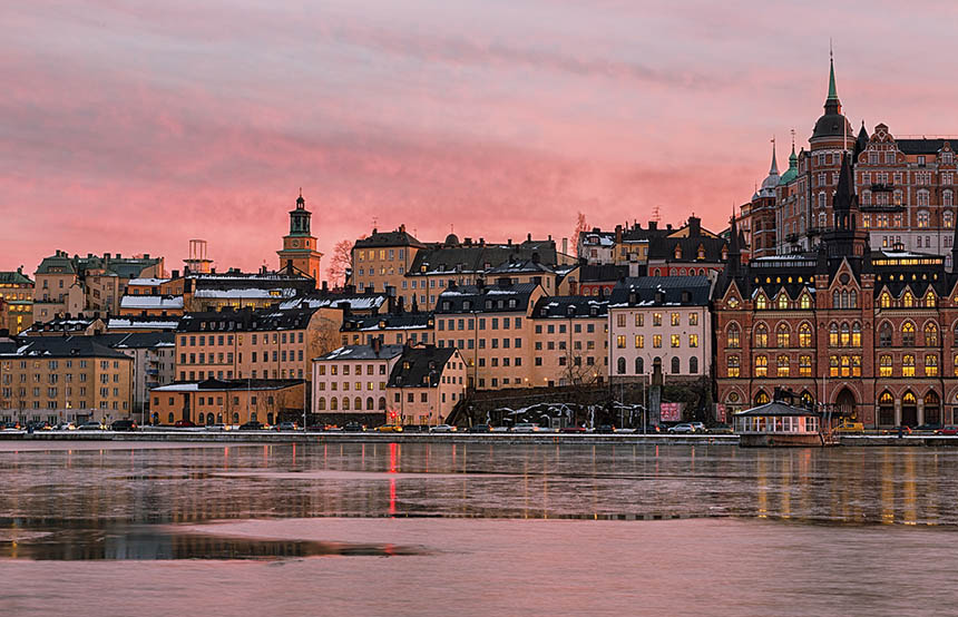 Waterfront in Stockholm, Sweden