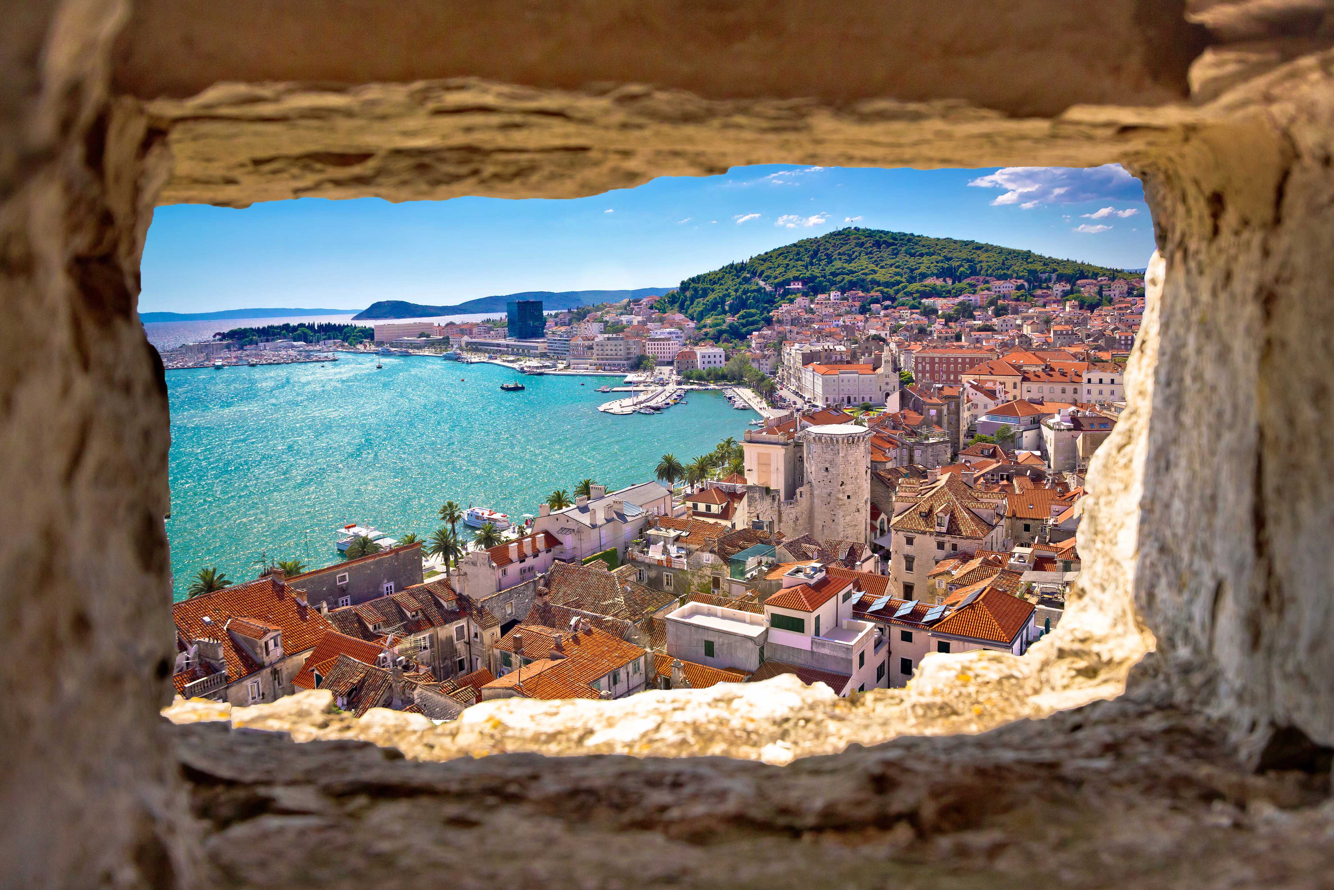 split through the stone window