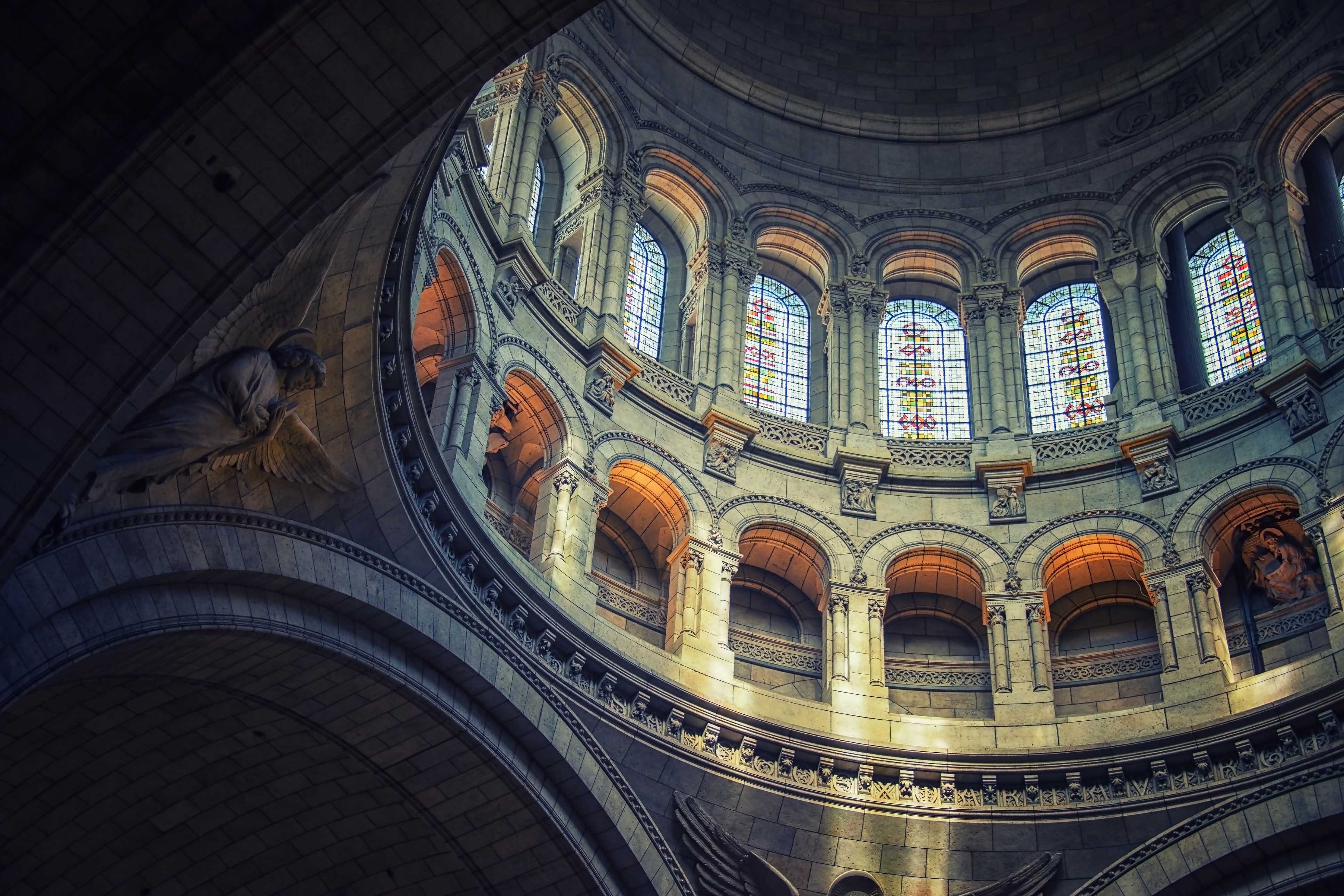 Inside a Paris building