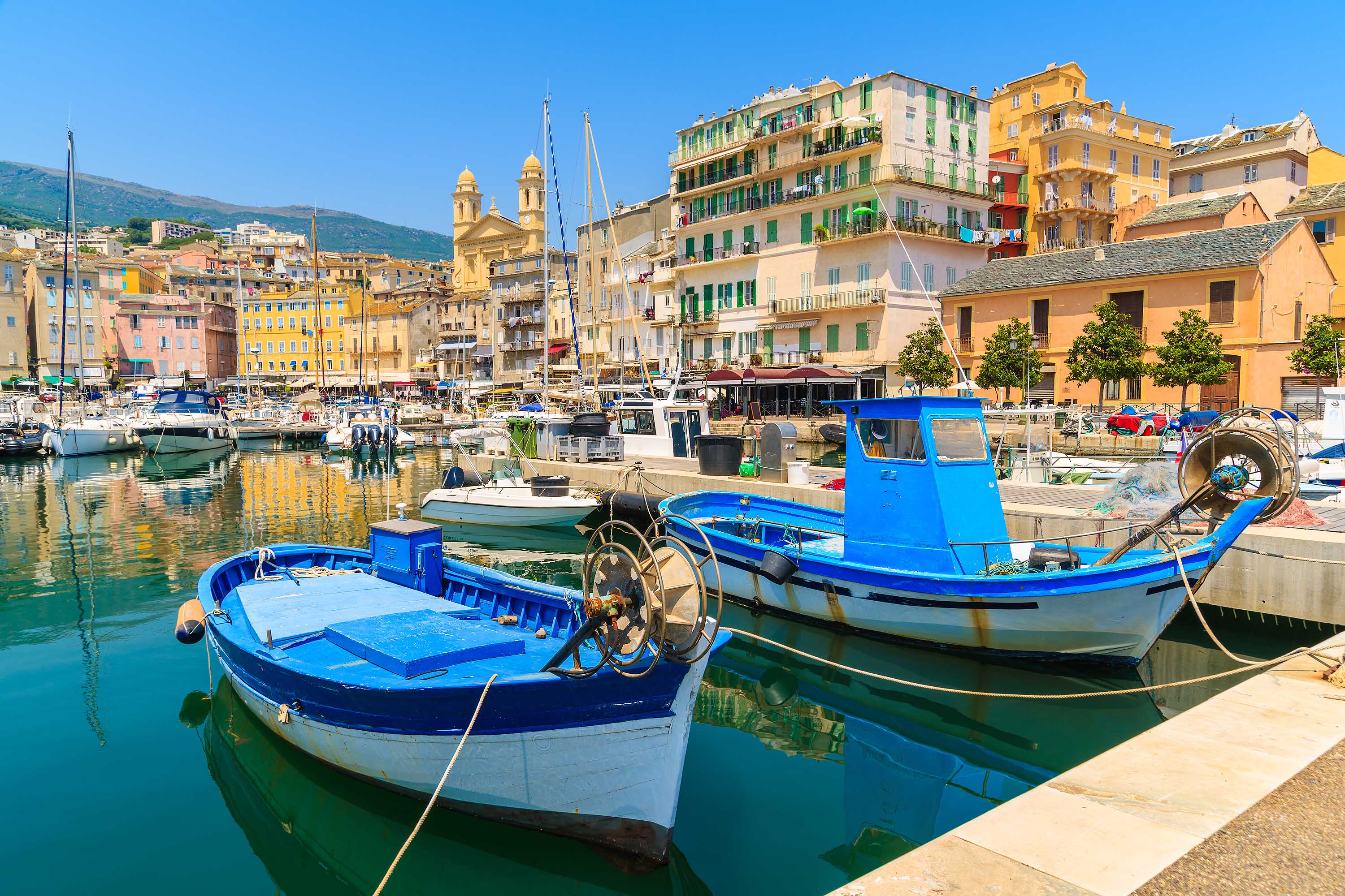 Corsican boats docked