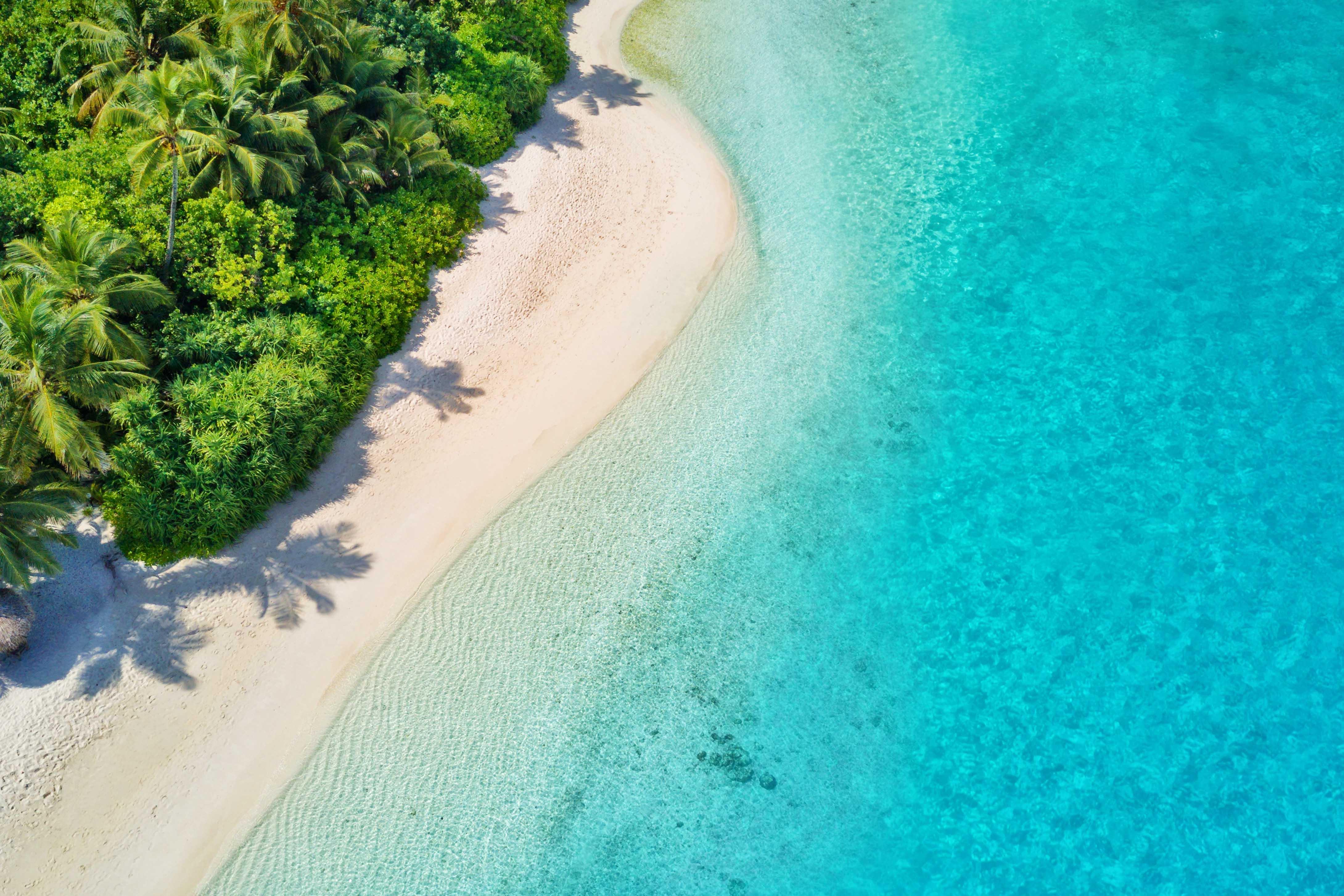 Maldives coastline 