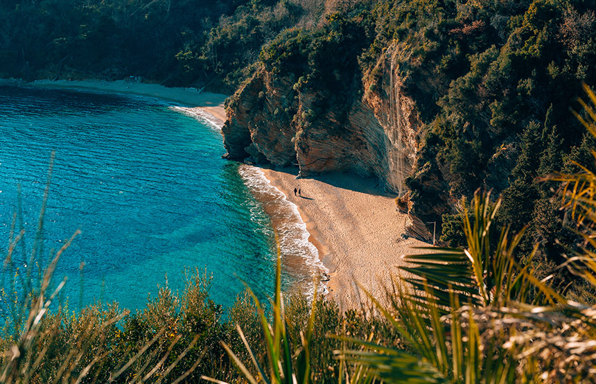 Mogren Beach in Montenegro