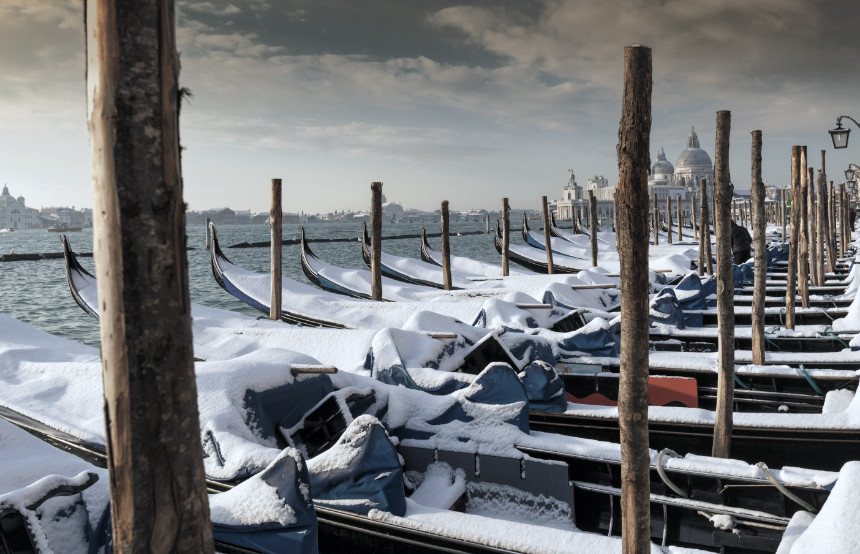 Venice in snow