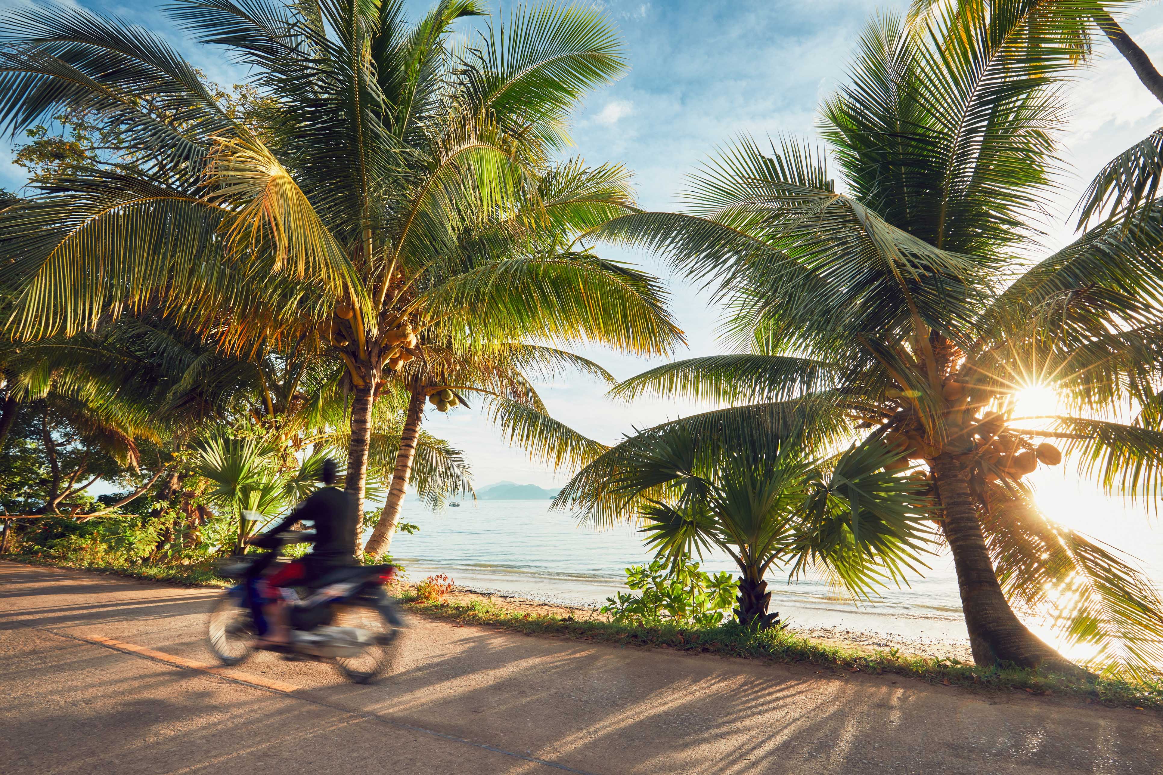 Island in Thailand coastal drive