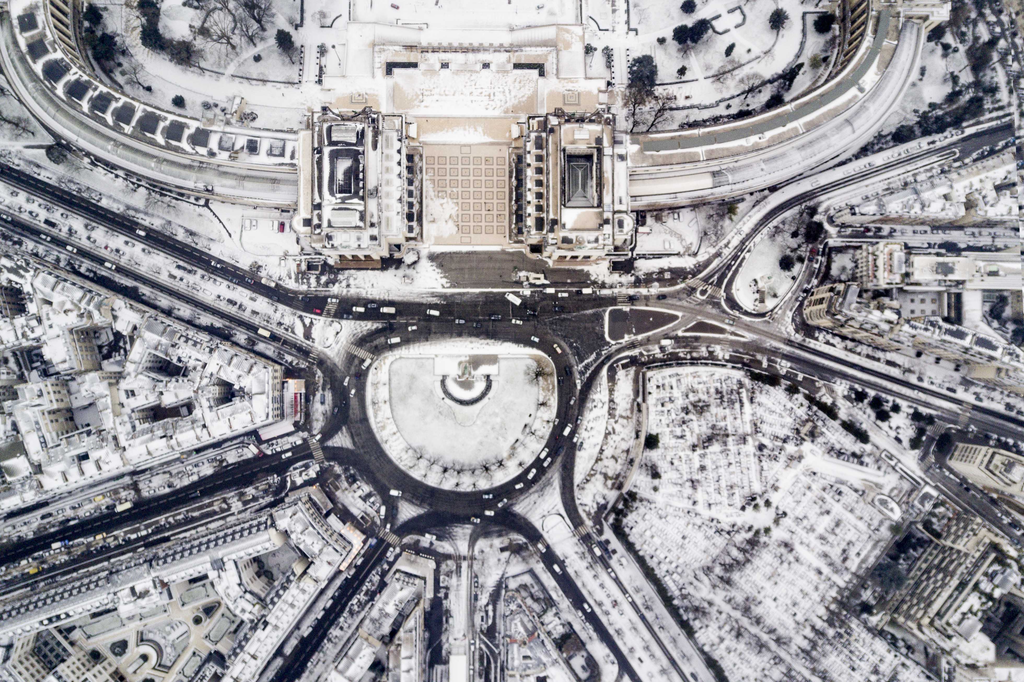 Aerial view of Paris