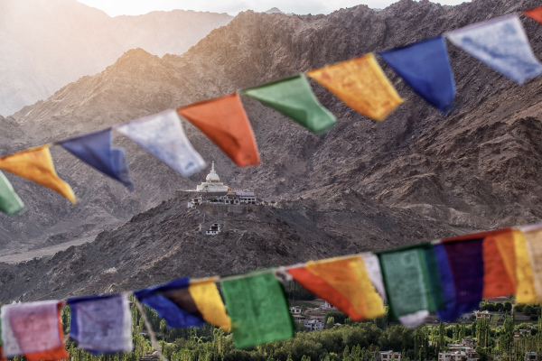 Mountains prayer flags, Ladakh