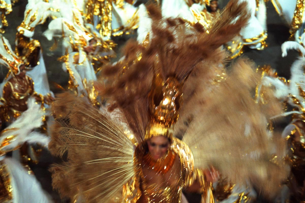 Woman dancing at Rio Carnival