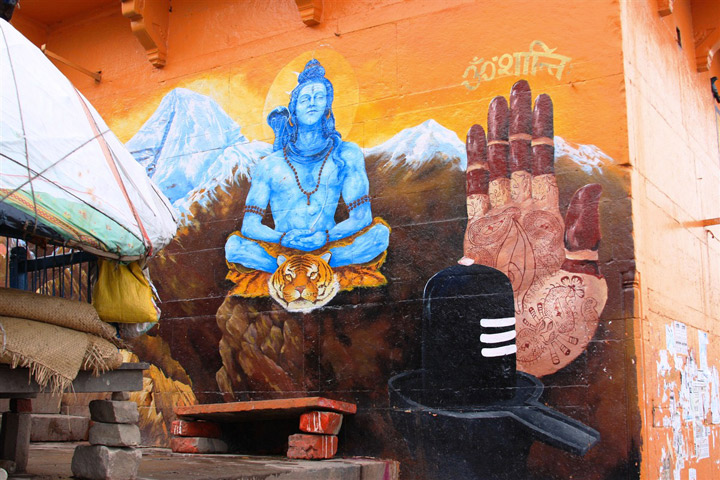 Street art in Shahpur Jat - South Delhi District - State of Delhi - India