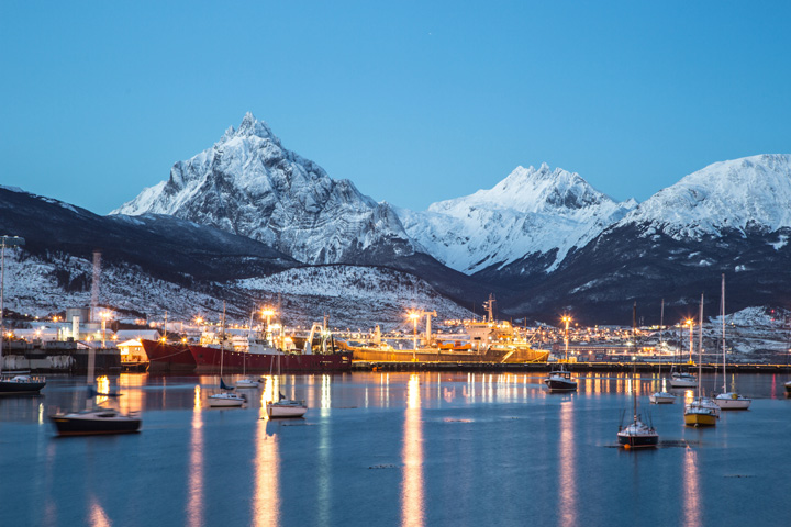 Ushuaia at night