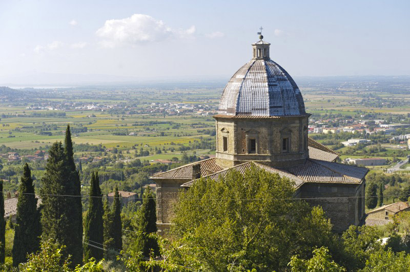 The village of Cortona in Tuscany