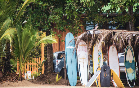 Surfing in Costa Rica