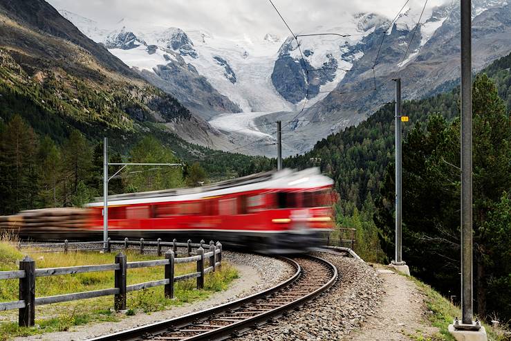 Train - Alps- Switzerland