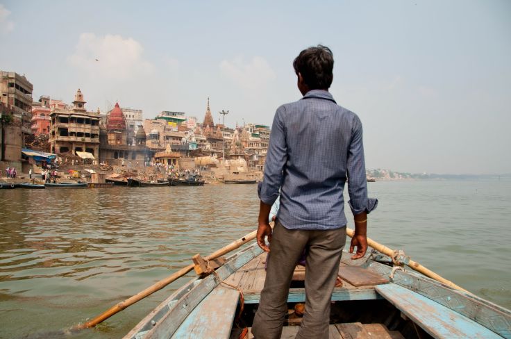 Boat on the Ganges in Varanasi - Uttar Pradesh - India