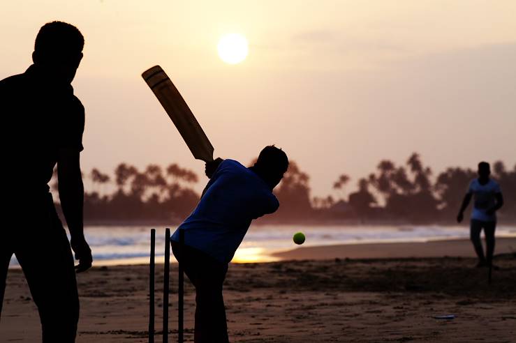 Kids playing cricket - Sri Lanka