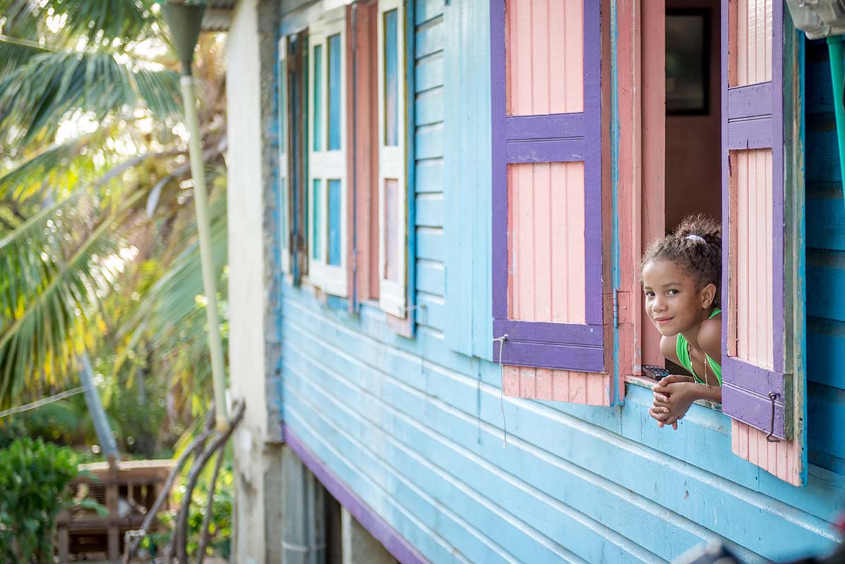 Girl at a window - Anguilla