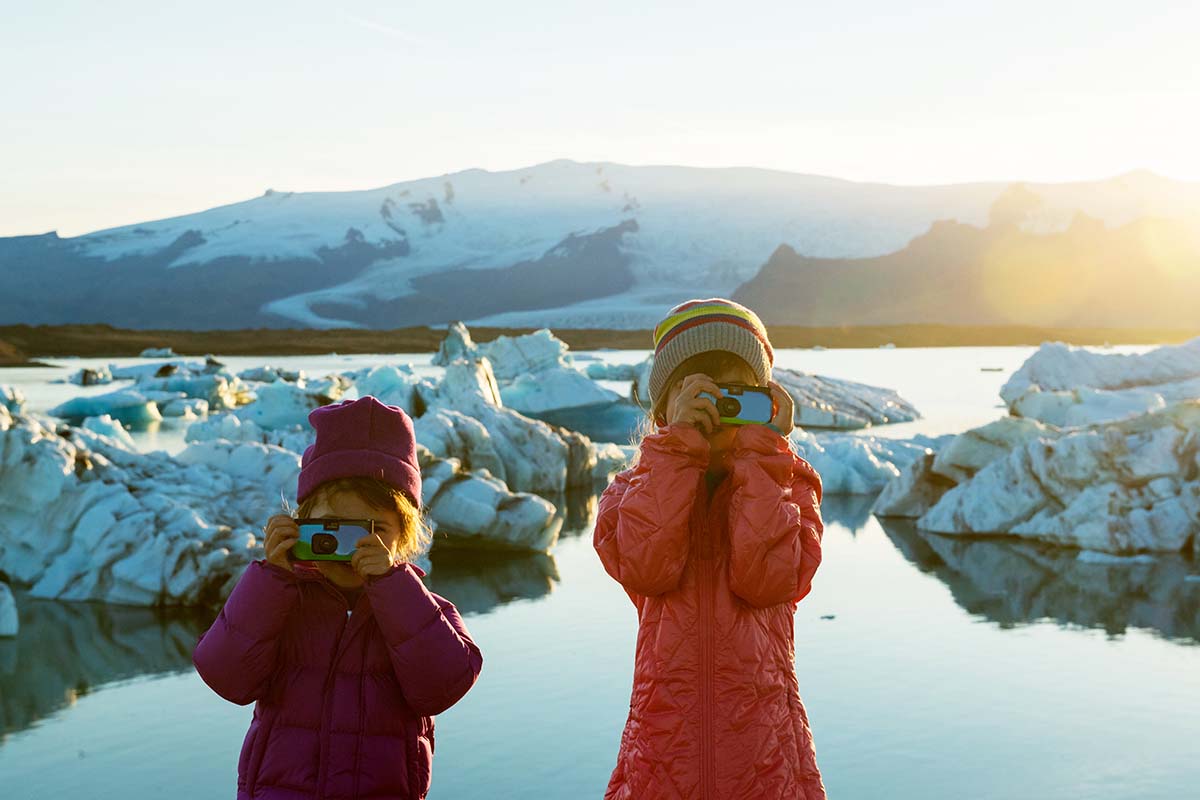 kids in the snow