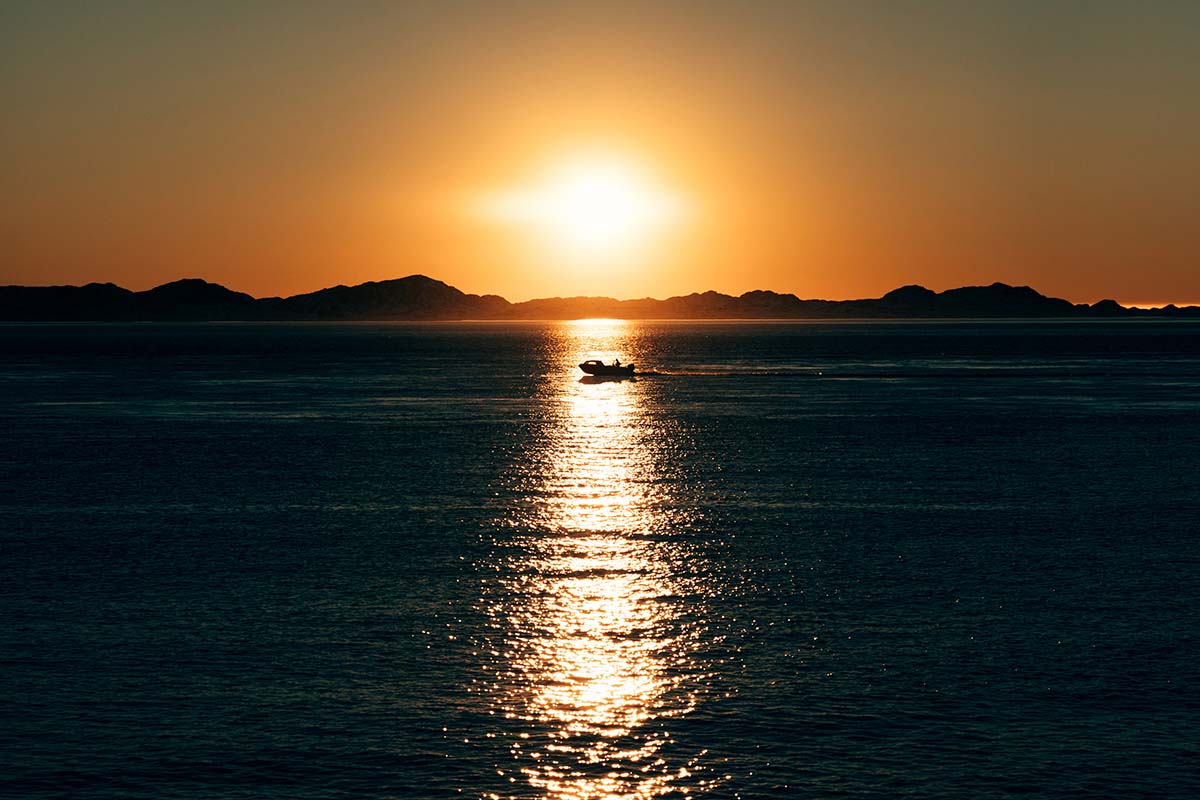 Sunset on the Antarctic Ocean - Antarctica
