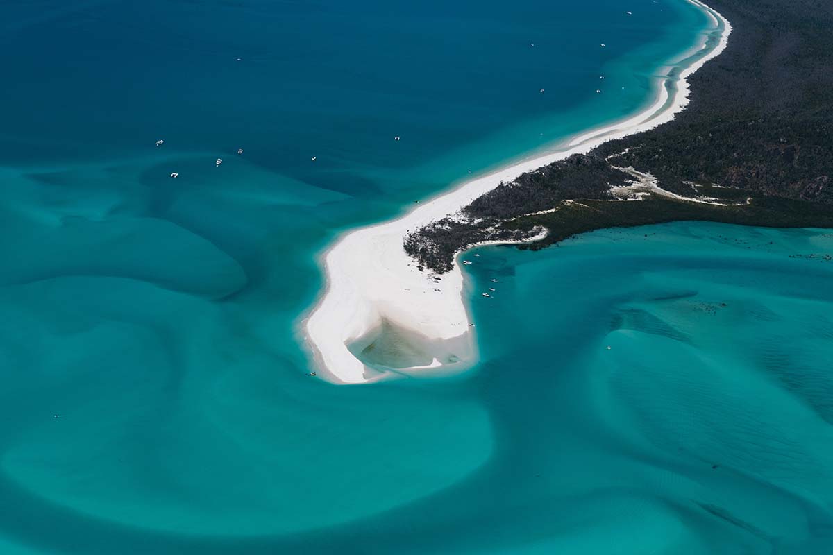 Beach and lagoon form the sky - Australia