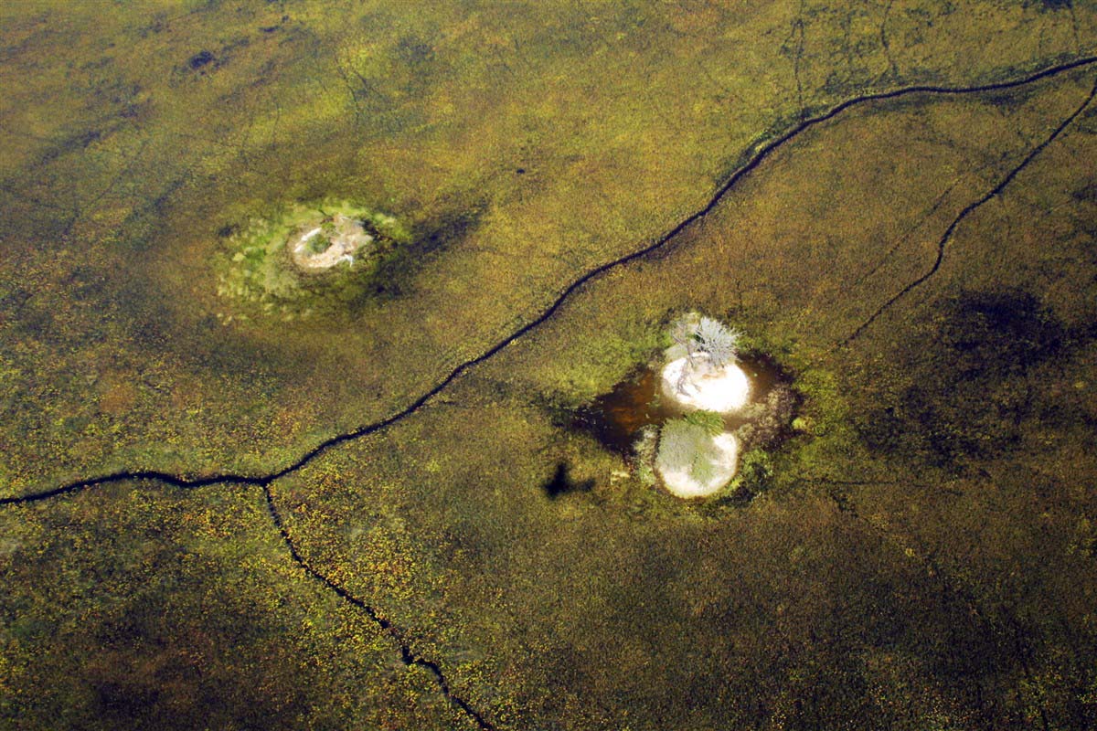 Aerial view of Botswana