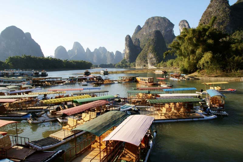Boats on river - China