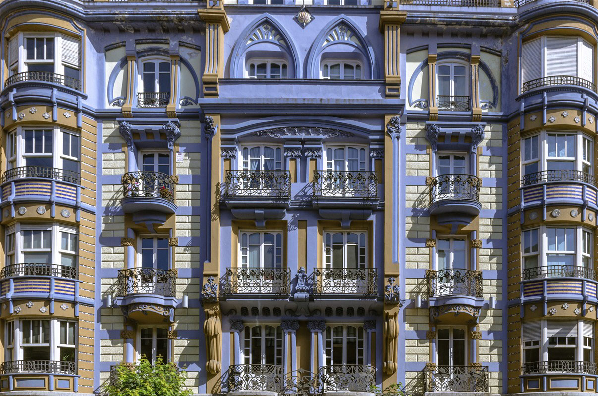 Blue building - Spain