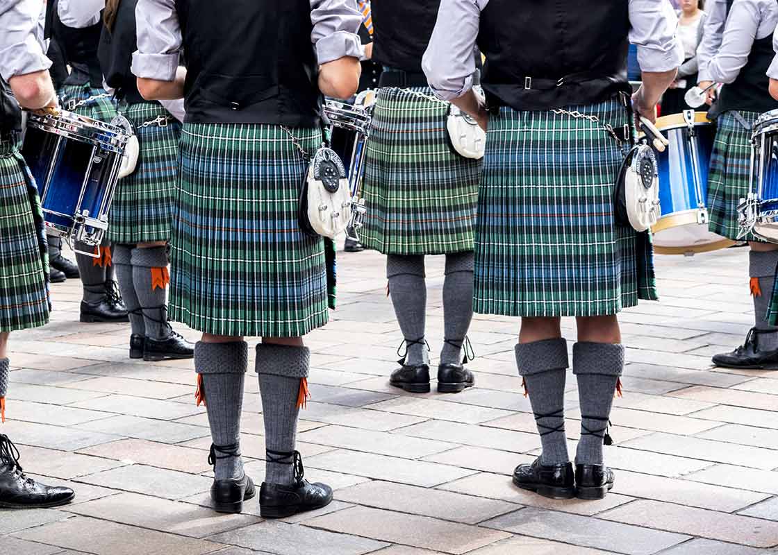 Traditional scottish kilt - Scotland