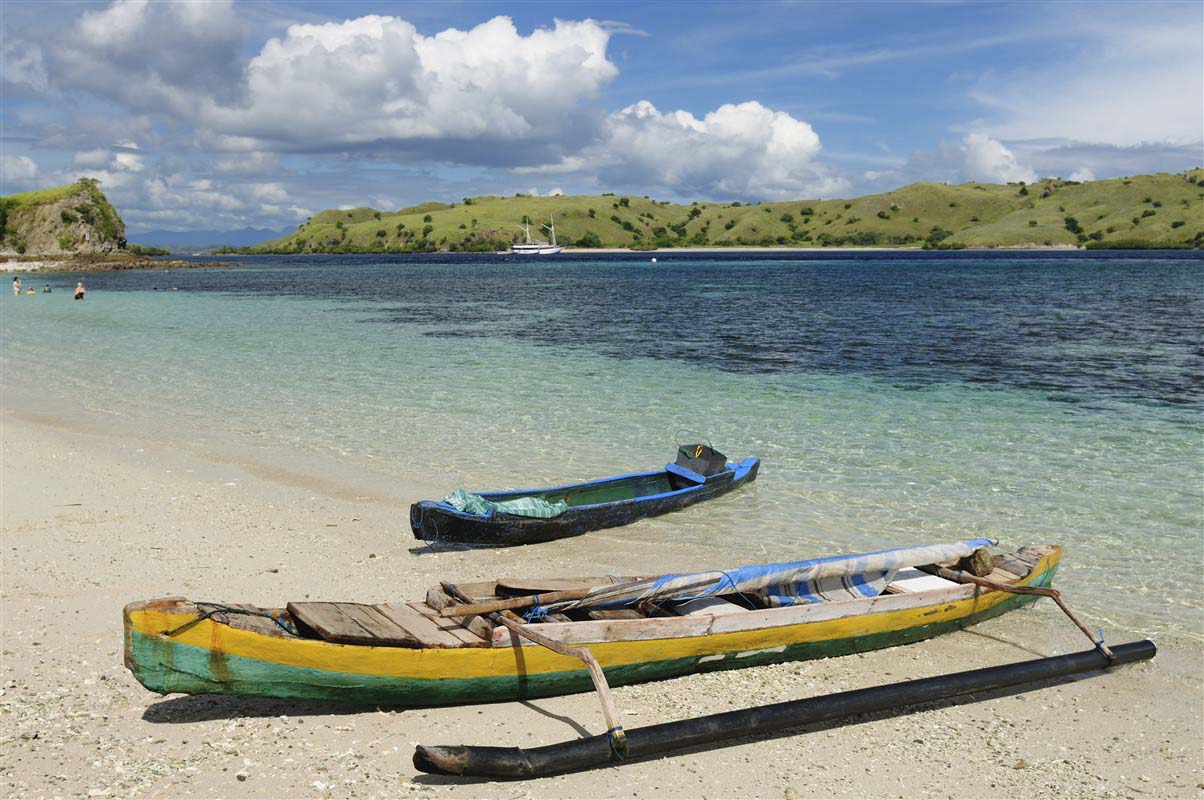 Pirogue on the sea - Indonesia