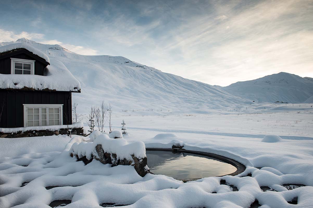 Snowy landscape - Iceland