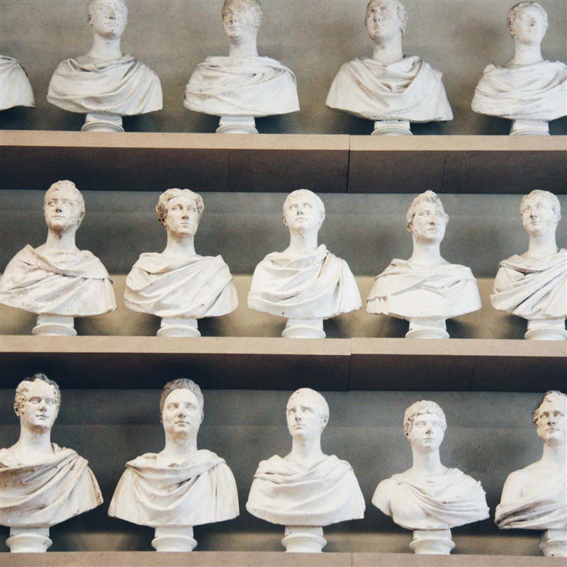 Statues in the Galleria dell'Accademia - Florence - Italy
